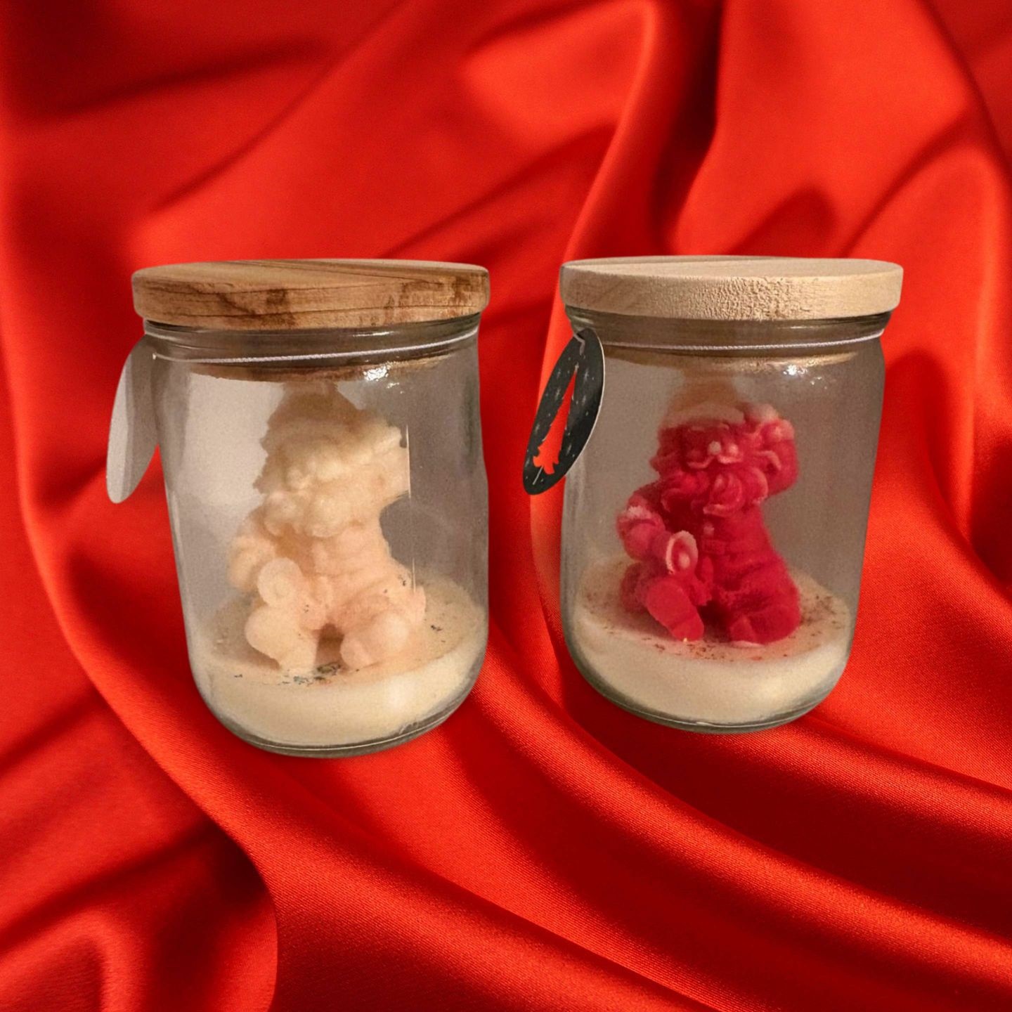 Santa in a Jar – Christmas Duo Candle Set