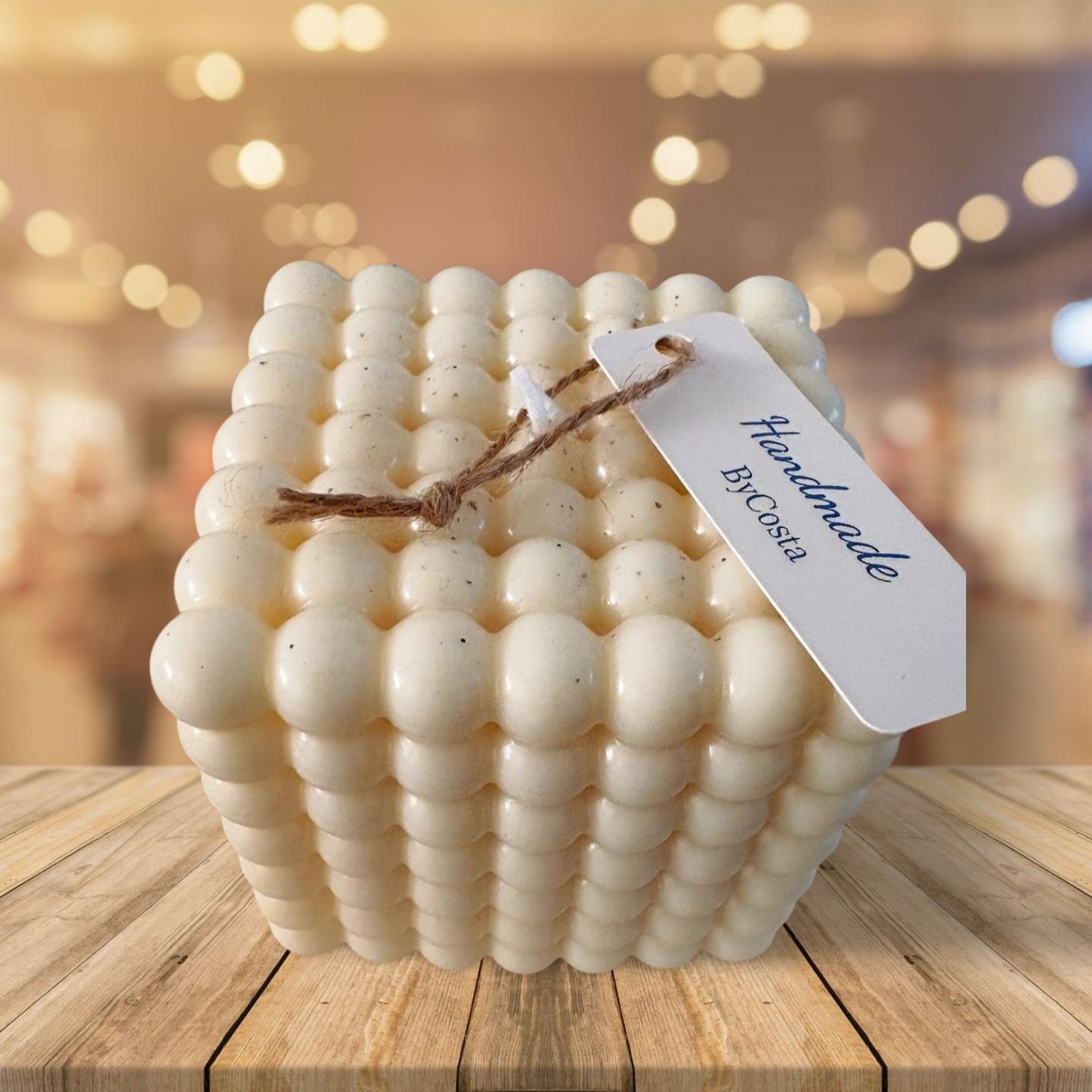 XL Bubble Cube Candle – 8.5 cm